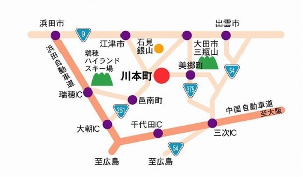 悠邑ふるさと会館　広域マップ
