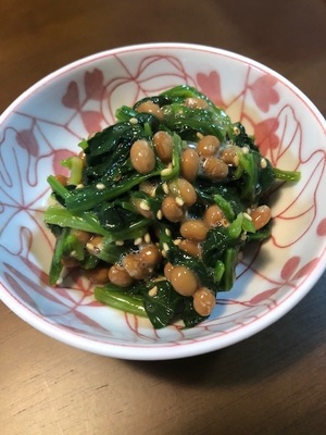 2-4ほうれん草の納豆和え