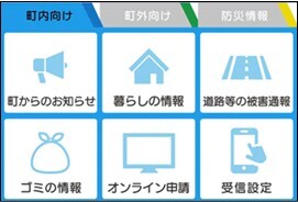 下部メニュー表示画像